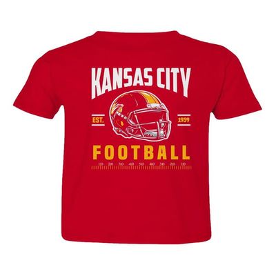 City Apparel for Football Fans Supporter Toddler T-Shirt (Red, 3T)