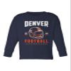 Dorluksy Denver Tee Apparel for Football Fans Supporter Toddler Long Sleeve T-Shirt (Navy, 2T) view 1
