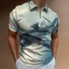 Airplane Aviation Mens Polo Shirts Short Sleeve Golf Shirt Golf Tees Slim Fit Athletic Work T-Shirt XL view 2