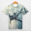 Airplane Aviation Mens Polo Shirts Short Sleeve Golf Shirt Golf Tees Slim Fit Athletic Work T-Shirt XL view 3