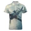 Airplane Aviation Mens Polo Shirts Short Sleeve Golf Shirt Golf Tees Slim Fit Athletic Work T-Shirt XL view 4
