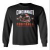 Dorluksy Cincinnati Tee Apparel for Football Fans Supporter Long Sleeve T-Shirt (Black, Small) view 1