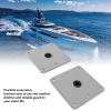 Boat Seat Base, 17.78x17.78 cm Aluminum Alloy Material 3/4 Pin Post Socket Heavy Duty Boat Seat Pedestals, Marine Boat Seat Mount Boat Seat Pedestal Base 3/4in Pin Post Socket view 2