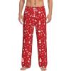 Christmas Pajama Pants Funny Snowman PJ Pant for Men Women Matching Couples Unisex view 1