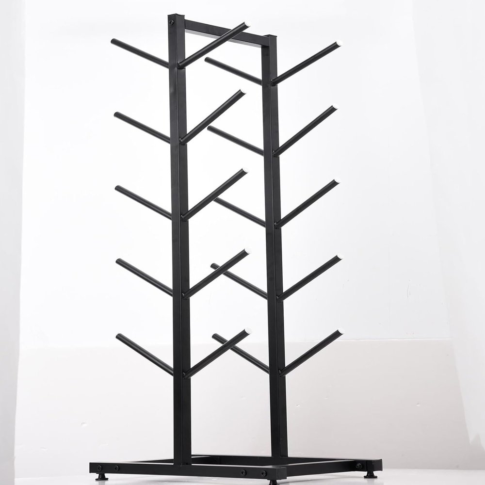 Double-Sided 5-Layer Skateboard Display Rack,Floor-Standing Snowboard Rack, Home Gym Organize Holder, Sample Board Display Rack, for Garage/Shop