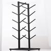 Double-Sided 5-Layer Skateboard Display Rack,Floor-Standing Snowboard Rack, Home Gym Organize Holder, Sample Board Display Rack, for Garage/Shop view 1