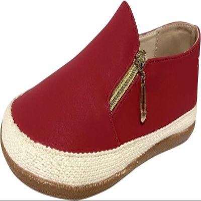 Womens Classic Penny Moccasins Comfortable Soft Surface Slip On Lightweight Flat Loafers Ladies Fashion Non Slip Driving Walking Nurse Dress Shoes(Rojo,8 US)