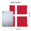 Danish Flag Print Drawstring Bags Gym Backpack, Sports Sack For Men Women, Travel Beach Swim Cinch Bag view 4