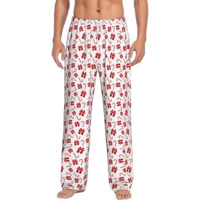 Christmas Pajama Pants Candy Red Funny PJ Pant for Men Women Matching Couples Unisex