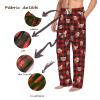 Christmas Pajama Pants Candy Red Funny PJ Pant for Men Women Matching Couples Unisex view 4