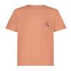 Calvin Klein Boys' Short Sleeve Pocket Logo Crew Neck T-Shirt, Soft, Comfortable, Relaxed Fit, Clay, 8 view 1