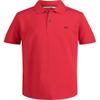 Calvin Klein Boys' Short Sleeve Micro Pique Solid Polo, Button Closure, Soft & Comfortable, Racing Red, 8 view 1