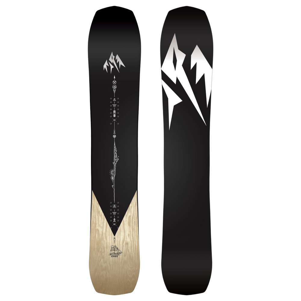 JONES - Men's Flagship Pro, Snowboards Directional Freeride, Ideal for Freeride, Freestyle and Backcountry pow, Size 161 , Color Wood Veneer