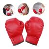 OHPHCALL 1 Pair Portable Boxing Gloves Kickboxing Gloves Men Thai Professional Sparring Boxing Supplies view 2
