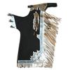 HILASON Western Horse Bull Riding Safety Leather Protective Vest & Rodeo Chaps Combo view 4