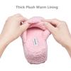 AEROPOSTALE Fuzzy Open Toe Slippers Shoes for Women  Soft Faux Sherpa Fur House Slippers with Memory Foam X Band, Indoor & Outdoor Non-Slip Sole, Design for Bedroom & Lounge (Blush Size 5-6 Small) view 2