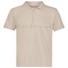 Calvin Klein Boys' Short Sleeve Micro Pique Solid Polo, Button Closure, Soft & Comfortable, Clean Logo Oatmeal, 18-20 view 1