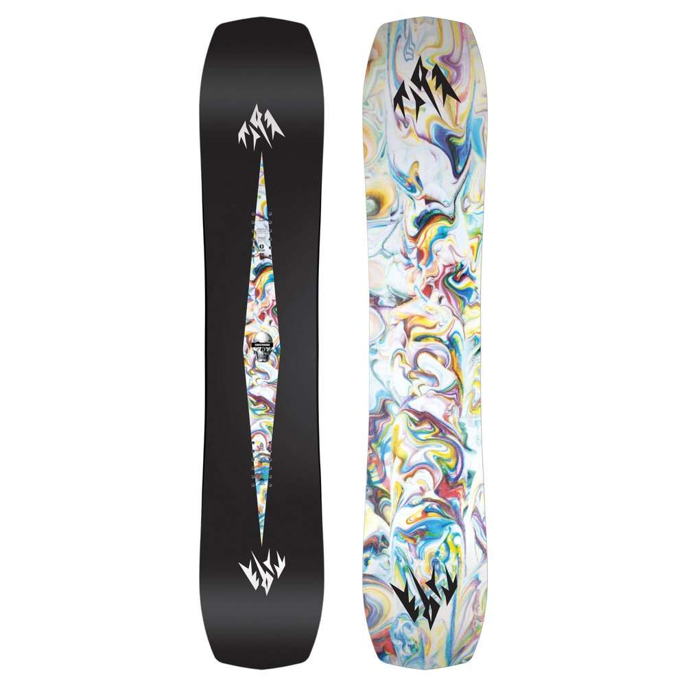 JONES - Mind Expander Twin, Snowboards Surf Shape, Ideal for slashing pow, Poppin Pillows and tossin Tricks, Size 150, Color Black