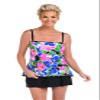 Maxine of Hollywood Women's Ruffle Bandeau Tankini Swimsuit Top, Multi//Summer Splash Floral, 18 view 1