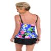 Maxine of Hollywood Women's Ruffle Bandeau Tankini Swimsuit Top, Multi//Summer Splash Floral, 18 view 2