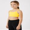 Kurve Girls' Underwear Crop Training Bra, Seamless Racerback Crop Top, UV Protective Fabric UPF 50+ (Made with Love in The USA), Yellow, Medium/Large (Ages 9-14) view 4