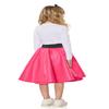 Seeing Red Girls' Poodle Skirt, Small Pink/Black view 2