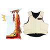 HILASON Western Horse Bull Riding Safety Leather Protective Vest & Rodeo Chaps Combo view 1