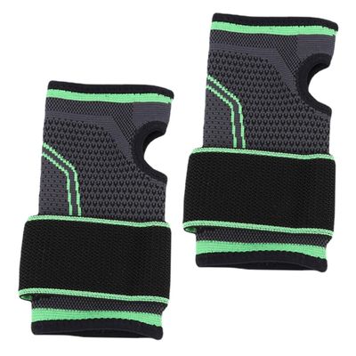 HAPINARY 2pcs Elastic Hand Wrist Guards Sports Wristbands Sweat Band Comfortable for Weightlifting Fitness