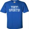 3T Royal Toddler Yay! Sports! Funny Non Sports Fan Toddler T-Shirt view 4