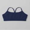 Kurve Girls' Underwear Crop Training Bra, Seamless Racerback Crop Top, UV Protective Fabric UPF 50+ (Made with Love in The USA), Dark Navy, Small/Medium (Ages 4-8) view 2