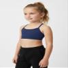 Kurve Girls' Underwear Crop Training Bra, Seamless Racerback Crop Top, UV Protective Fabric UPF 50+ (Made with Love in The USA), Dark Navy, Small/Medium (Ages 4-8) view 4