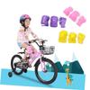 WOONEKY 6pcs Protective Gear Set for Boy Girl Elbow Pads Knee Pads Wrist Guards for Cycling Skateboarding and Outdoor Sports Pink view 3