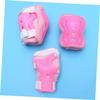 WOONEKY 6pcs Protective Gear Set for Boy Girl Elbow Pads Knee Pads Wrist Guards for Cycling Skateboarding and Outdoor Sports Pink view 4