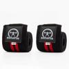 EliteFTS Normal Wrist Wraps Black/Red 80cm - Professional Quality Wrist Support with Heavy Duty Thumb Loop - Best Wrap for Powerlifting Competition, Strength Training, Bodybuilding