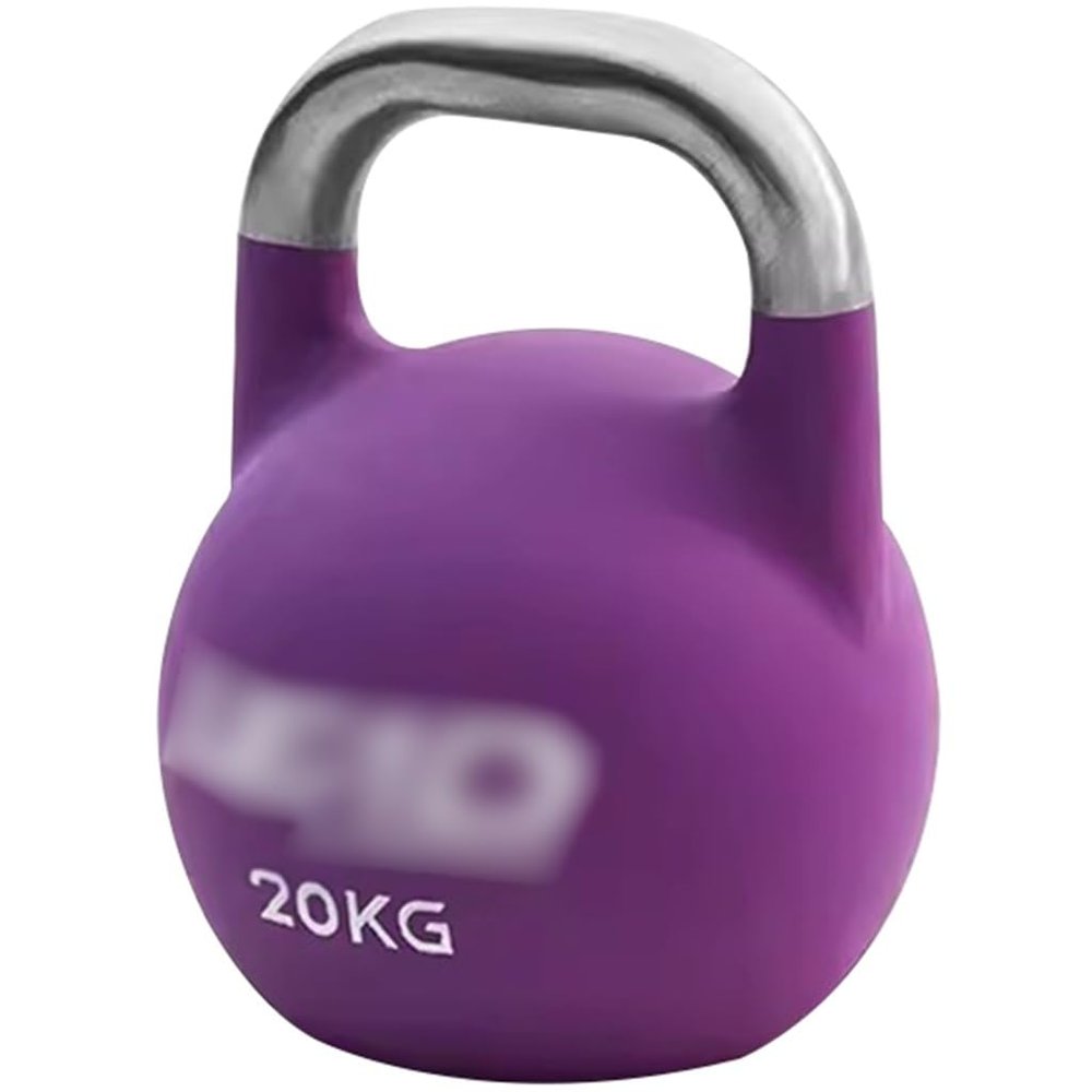 Kettle Bells Weight Gym Men's Competitive Kettlebell, Professional Strength Training Cast Iron Dumbbell, Swing/Squat/Deadlift, Sports Equipment(Purple-20kg)