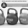 Kettle Bells Weight Gym Men's Competitive Kettlebell, Professional Strength Training Cast Iron Dumbbell, Swing/Squat/Deadlift, Sports Equipment(Purple-20kg) view 2