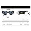 HDUBFY Oval Sunglasses Women Men Frame Gradients Lens Sun Glasses UV400,black,one size view 2