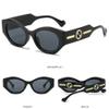 HDUBFY Oval Sunglasses Women Men Frame Gradients Lens Sun Glasses UV400,black,one size view 3