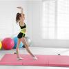 MarKnig 8x2x2Foldable Gymnastics Mat with Carrying Handle, 2-Inch Thick Exercise Tumbling Mats for Kids, Home Exercise Fitness Mat for Aerobics, Yoga, Stretching, Blue and Pink. view 4