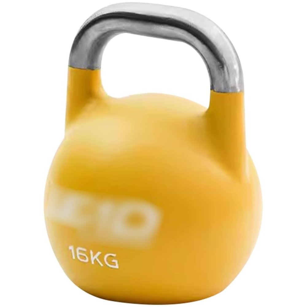 Kettle Bells Weight Gym Men's Competitive Kettlebell, Professional Strength Training Cast Iron Dumbbell, Swing/Squat/Deadlift, Sports Equipment(Yellow-16kg)