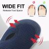 LeIsfIt Womens Wide Toe Box Shoes Adjustable Diabetic Walking Shoes Breathable Barefoot Zero Drop Sneakers for Arthritis Edema Swollen Feet Navy Size 11 view 2