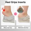 LeIsfIt Womens Wide Barefoot Walking Shoes Adjustable Diabetic Shoes for Arthritis Edema Swollen Feet Zero Drop Sole Taupe Size 8.5 view 3