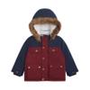 Carter's Baby Boys Warm Winter Parka Hooded Jacket, Navy, 12 Months view 1