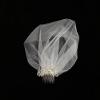 HUFFA Elegant Ivory Birdcage Veil with Crystal Comb - Perfect for Weddings and Special Occasions(Ivory) view 4