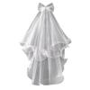 hokojix Wedding Veil for Kids with Comb Communion Veil Tulle Veils Wedding Hair Accessories 2 Short Length view 1