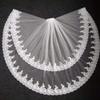 HUFFA Short Ivory Embroidered Lace Edge with Comb Boho Wedding Bridal Headdress Two Tier Veil(Ivory) view 1