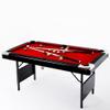 VerisShade Billiard Tables, Portable Pool Table for Families with Easy Folding for Storage, Includes Balls, Cues, Brush Red 6FT view 1