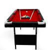 VerisShade Billiard Tables, Portable Pool Table for Families with Easy Folding for Storage, Includes Balls, Cues, Brush Red 6FT view 2