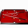 VerisShade Billiard Tables, Portable Pool Table for Families with Easy Folding for Storage, Includes Balls, Cues, Brush Red 6FT view 3