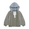 Carter's Boys Midweight Quilted Bomber Jacket with Sweatshirt-style Hood, Green, 4 view 2